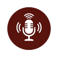 podcast microphone icon with circle filled in with color code 57150b and image inside circle white-1